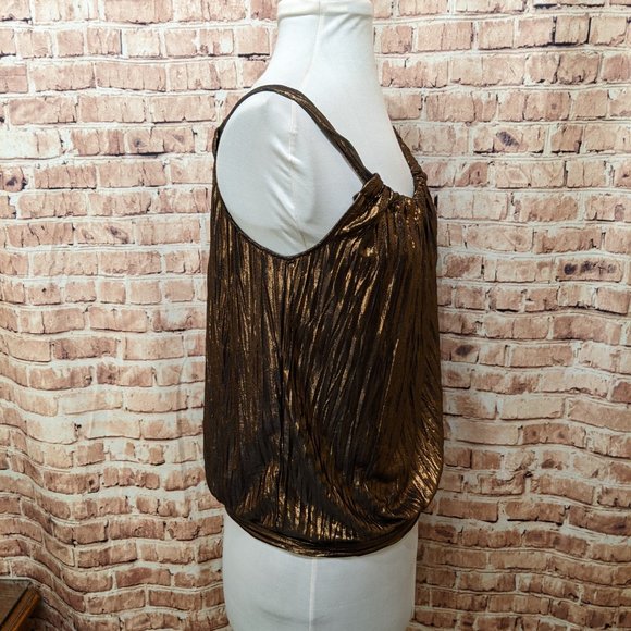 H&M Halter Tank Top Shimmery Size Small - Picture 5 of 10